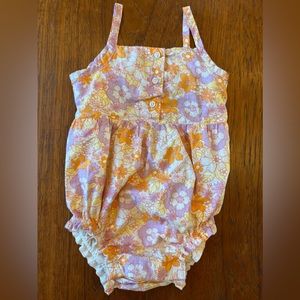 Baby Gap floral bubble romper